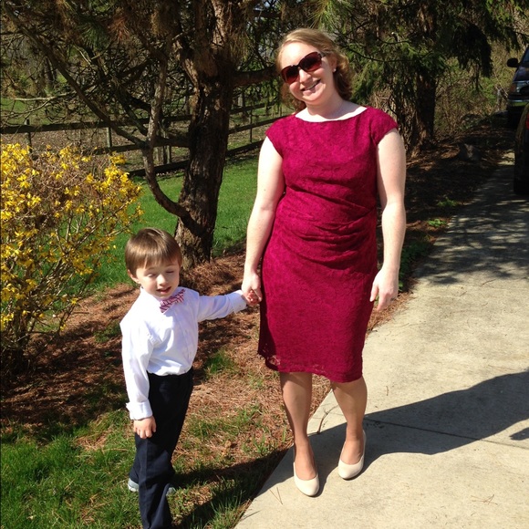 Chaps lace dress, size 12 - Picture 5 of 6